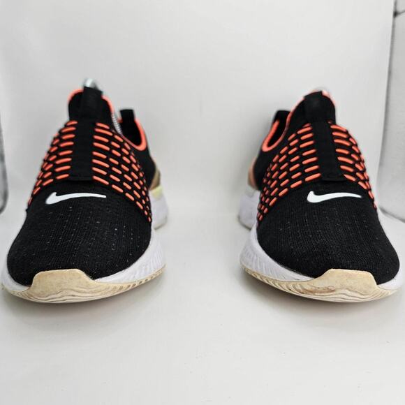 Nike React Phantom Run Flyknit Black Mango Womens 6.5 Running Shoes Sneakers - Picture 2 of 7